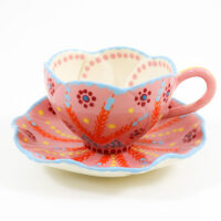 Tulip Tea Cup & Saucer - Potterswork