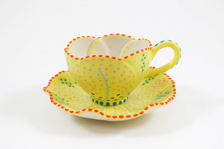 Tulip Tea Cup & Saucer - Potterswork